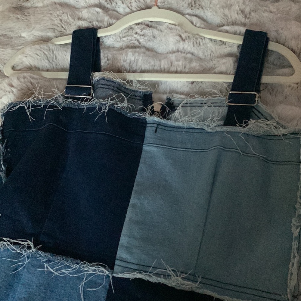 Color-block Jean Dress - Picture 4 of 4